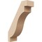 Ekena Millwork 3-inch W x 8-inch D x 12-inch H Copenhagen Rough Cedar Woodgrain TimberThane Knee Brace, Primed BRCUR03X08X12CHGRCPR - alternate 1